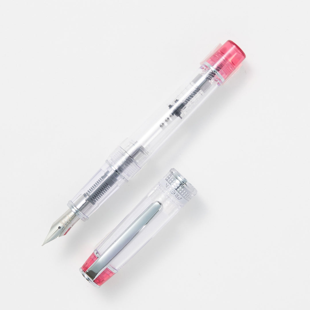パイロット　万年筆　プレラ 色彩逢い(FPRN-350R)透明レッド。