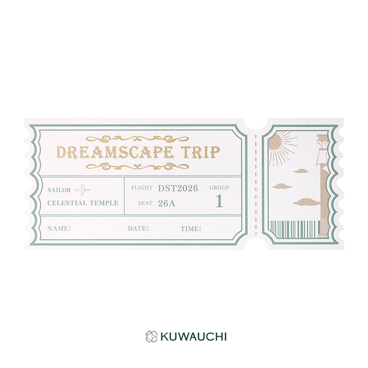 【限定品】セーラー万年筆　DREAMSCAPE TRIP　Vol.1 CELESTIAL TEMPLE　万年筆の付属品カードです。