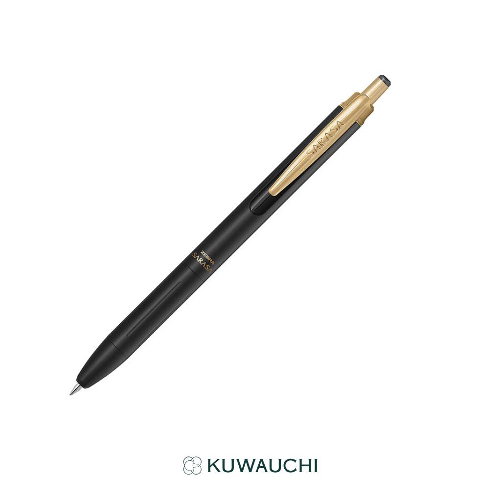 文具クワウチが販売するゼブラ　 ジェルボールペン　サラサグランド0.5ｍｍ　　軸色マットブラック　インク　黒全体像です。