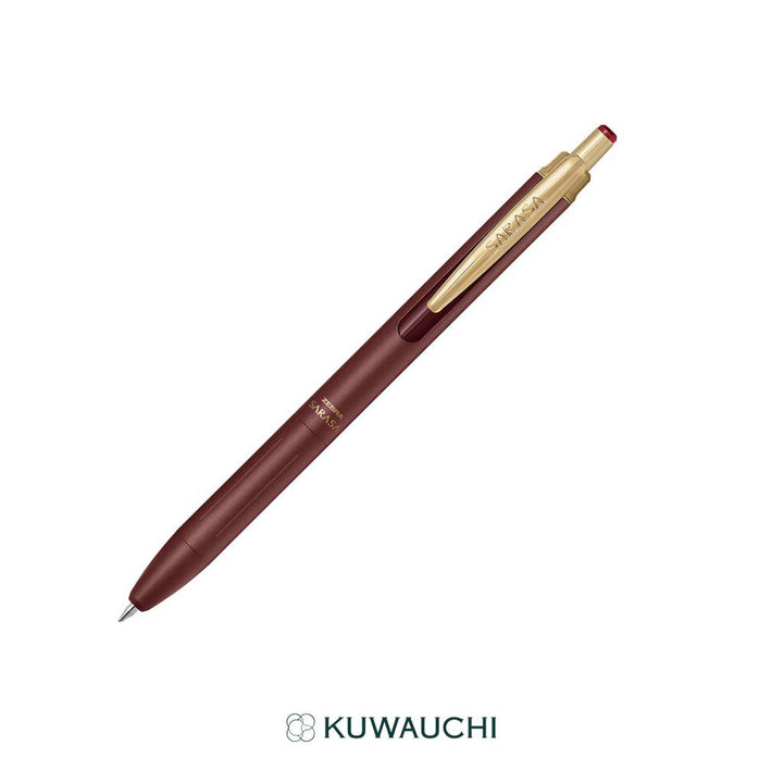 ゼブラ　 ジェルボールペン　サラサグランド0.5ｍｍ　レッドブラック全体像です。