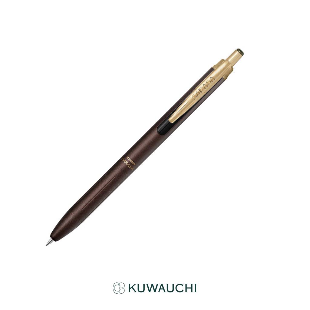 ゼブラ　 ジェルボールペン　サラサグランド0.3ｍｍ　　ブラウングレー全体像です。