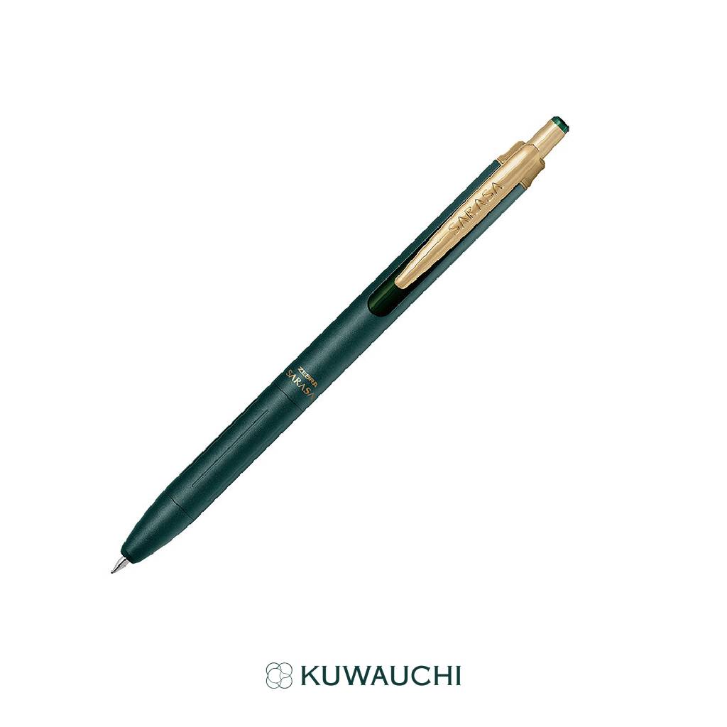 ゼブラ　 ジェルボールペン　サラサグランド0.5ｍｍ　　グリーンブラック全体像です。