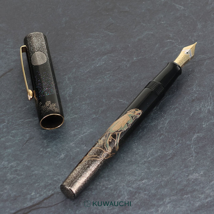 【限定品】Namiki 万年筆「狼月」Wolf Moomペン先です。