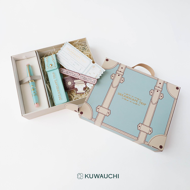 【限定品】セーラー万年筆　DREAMSCAPE TRIP　Vol.1 CELESTIAL TEMPLE　万年筆パッケージ全体像です。