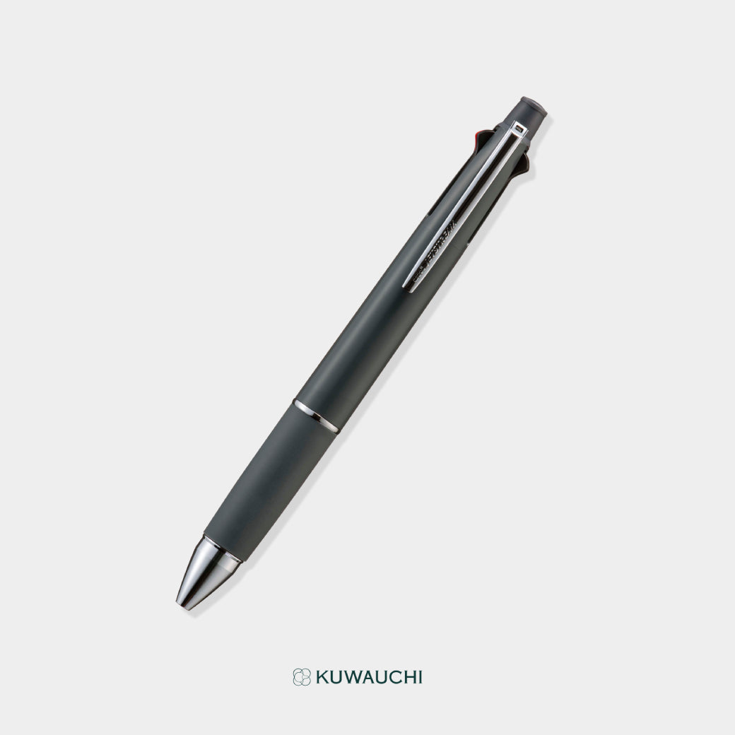 三菱鉛筆　多機能ボールペン　ジェットストリーム4＆1　ボール径0.5mm　スレートグレー全体像です。