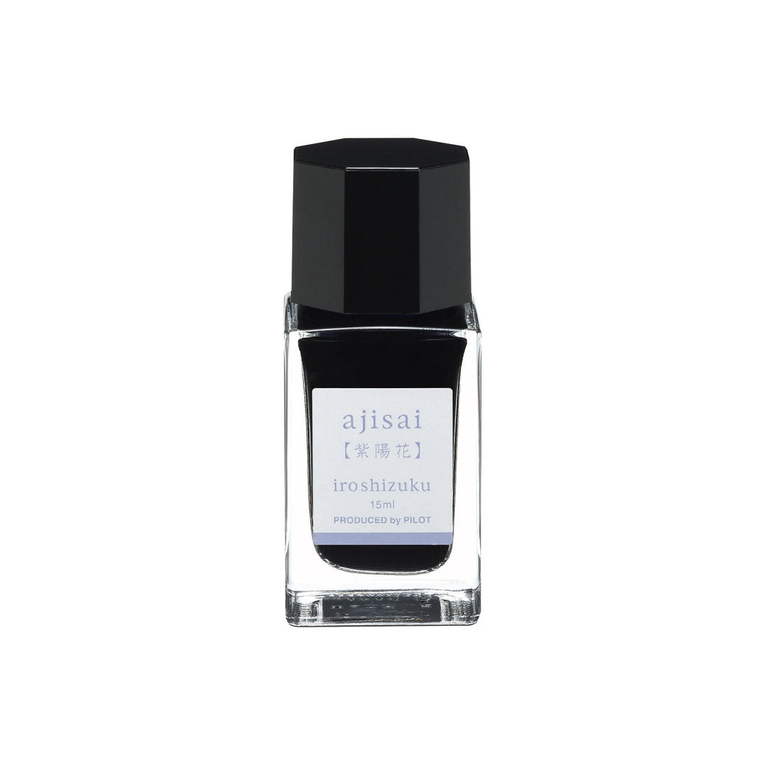 文具クワウチが販売するパイロット　万年筆インキ　色彩雫　紫陽花　INK-15N-AJ全体像です。